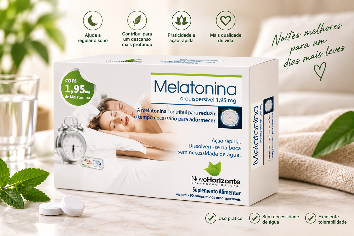 NH Melatonina Orodispersível 1,95mg | 90 Comprimidos