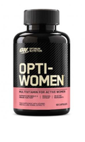 Frente do frasco Opti-Women Optimum Nutrition, 60 cápsulas