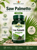 Natures Aid Saw Palmetto 500mg | 90 Comprimidos