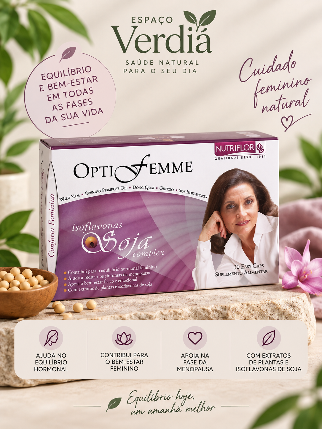 OptiFemme – Conforto e Bem-Estar Feminino | 30 Cápsulas