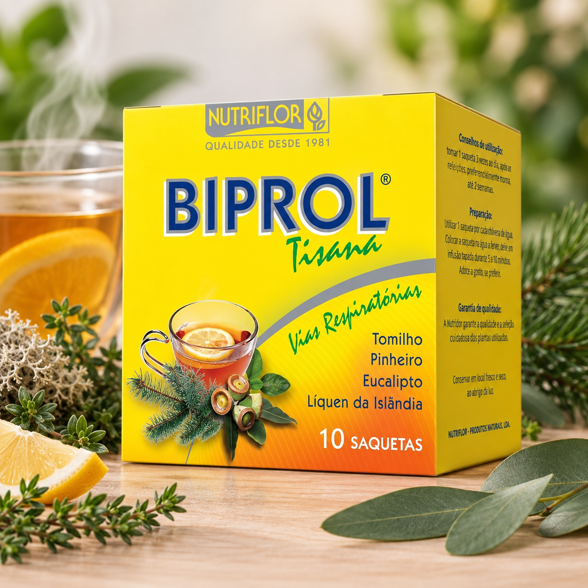 Biprol Tisana Vias Respiratórias | 10 Saquetas
