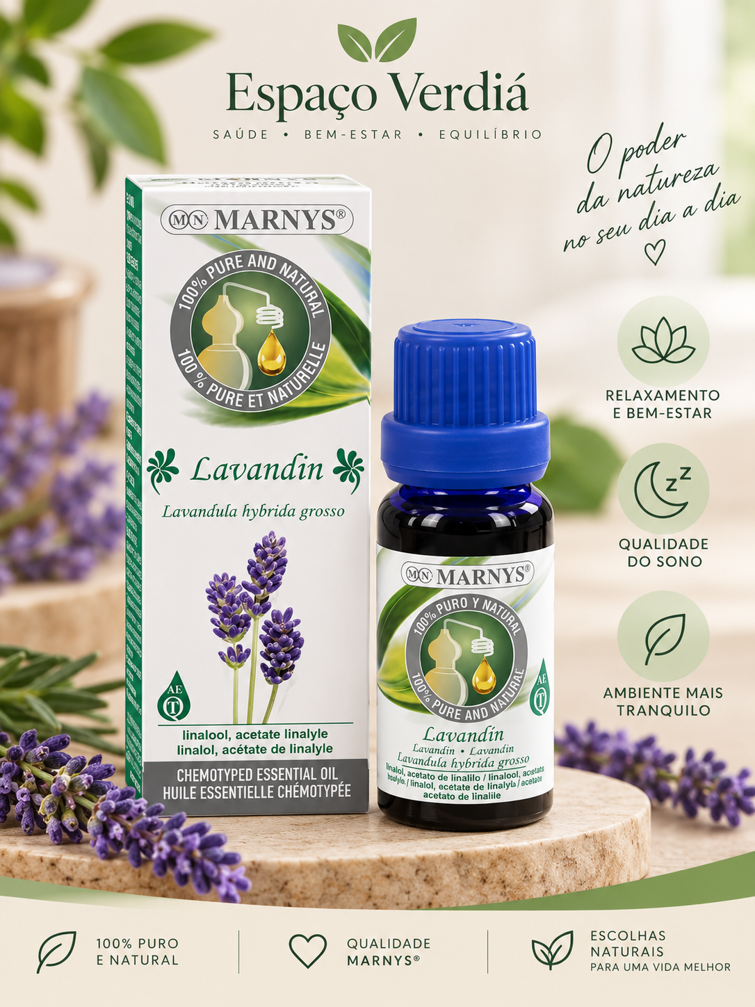 Óleo Essencial de Lavandin MARNYS® 15ml